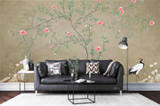 3D Vintage Floral Leaf Wall Mural Wallpaper WJ 2031- Jess Art Decoration