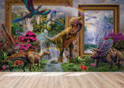 3D Dinosaur Jurassic Park Wall Mural Wallpaper LQH 525- Jess Art Decoration