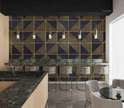 3D Abstract Gold Line Geometric Art Decoration Wall Mural Wallpaper 55 LQH- Jess Art Decoration