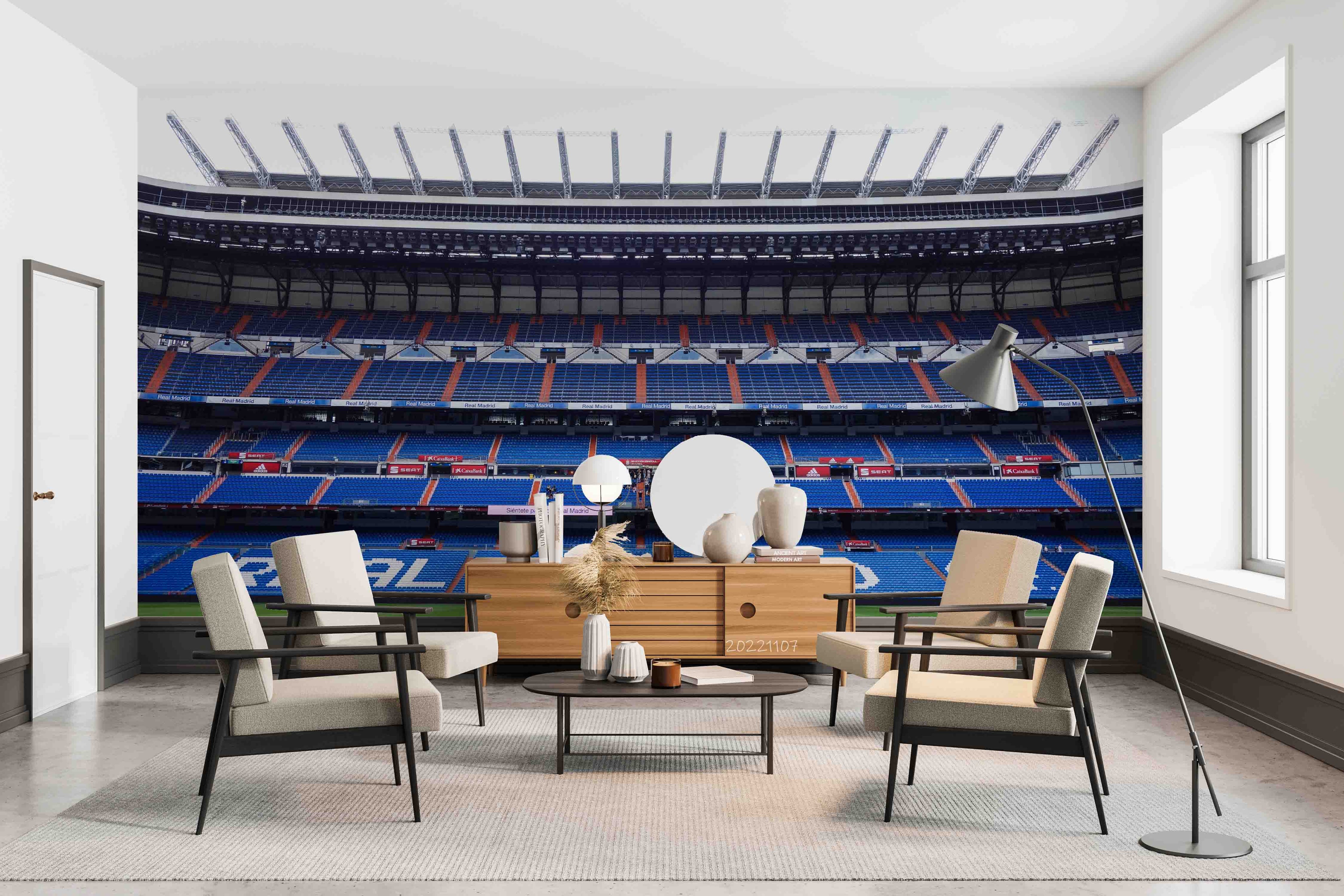3D Estadio Santiago Bernabéu Wall Mural Wallpaper GD 68- Jess Art Decoration