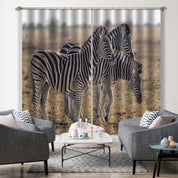 3D Zebra Prairie Pattern Curtains and Drapes GD 894- Jess Art Decoration