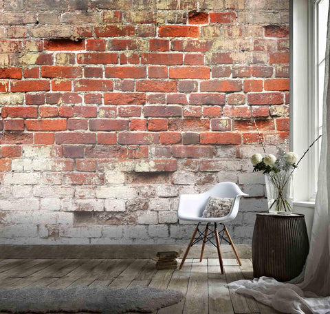 3D Old Red Brick  Wall Mural Wallpaper 61- Jess Art Decoration