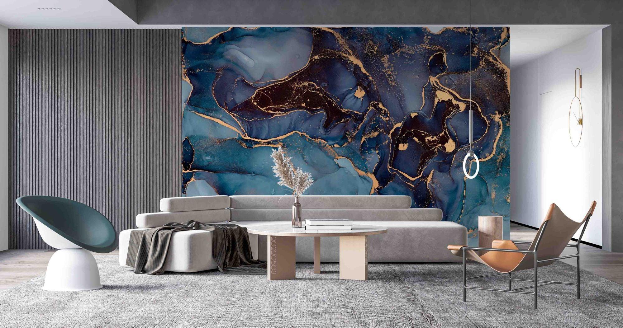 3D Blue Marble Texture Wall Mural Wallpaper SWW 36 – Jessartdecoration