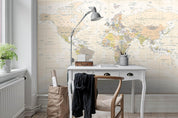3D World Map Wall Wall Mural Wallpaper LQH 45- Jess Art Decoration