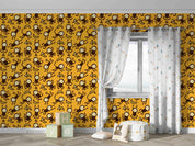 3D Hand Drawn Animal Monkey Yellow Wall Mural Wallpaper LQH 132- Jess Art Decoration