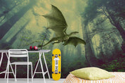 3D Ancient Forest Dinosaur Animal Wall Mural Wallpaper LQH 284- Jess Art Decoration