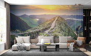 3D Mountains Path Green Plant Scenery Wall Mural Wallpaper GD 539- Jess Art Decoration