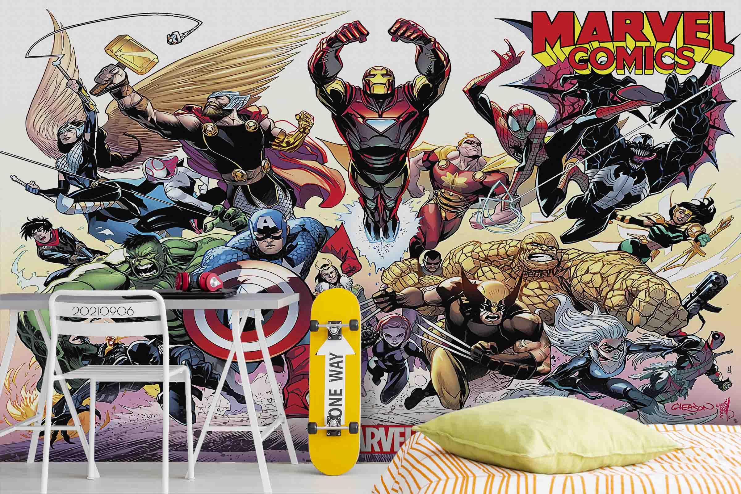 3D Super Hero Anime Wall Mural Wallpaper LQH 687- Jess Art Decoration