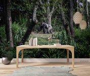 3D Forest  Chimpanzee Wall Mural Wallpaper SWW1704- Jess Art Decoration