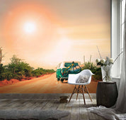 3D Bus Desert Wall Mural Wallpaper 135- Jess Art Decoration