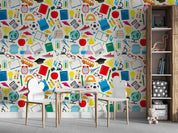 3D School Supplies Set Wall Mural Wallpaper GD 4777- Jess Art Decoration