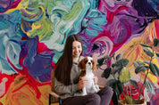 3D Oil Painting Graffiti Wall Mural Wallpaper  SWW  280- Jess Art Decoration