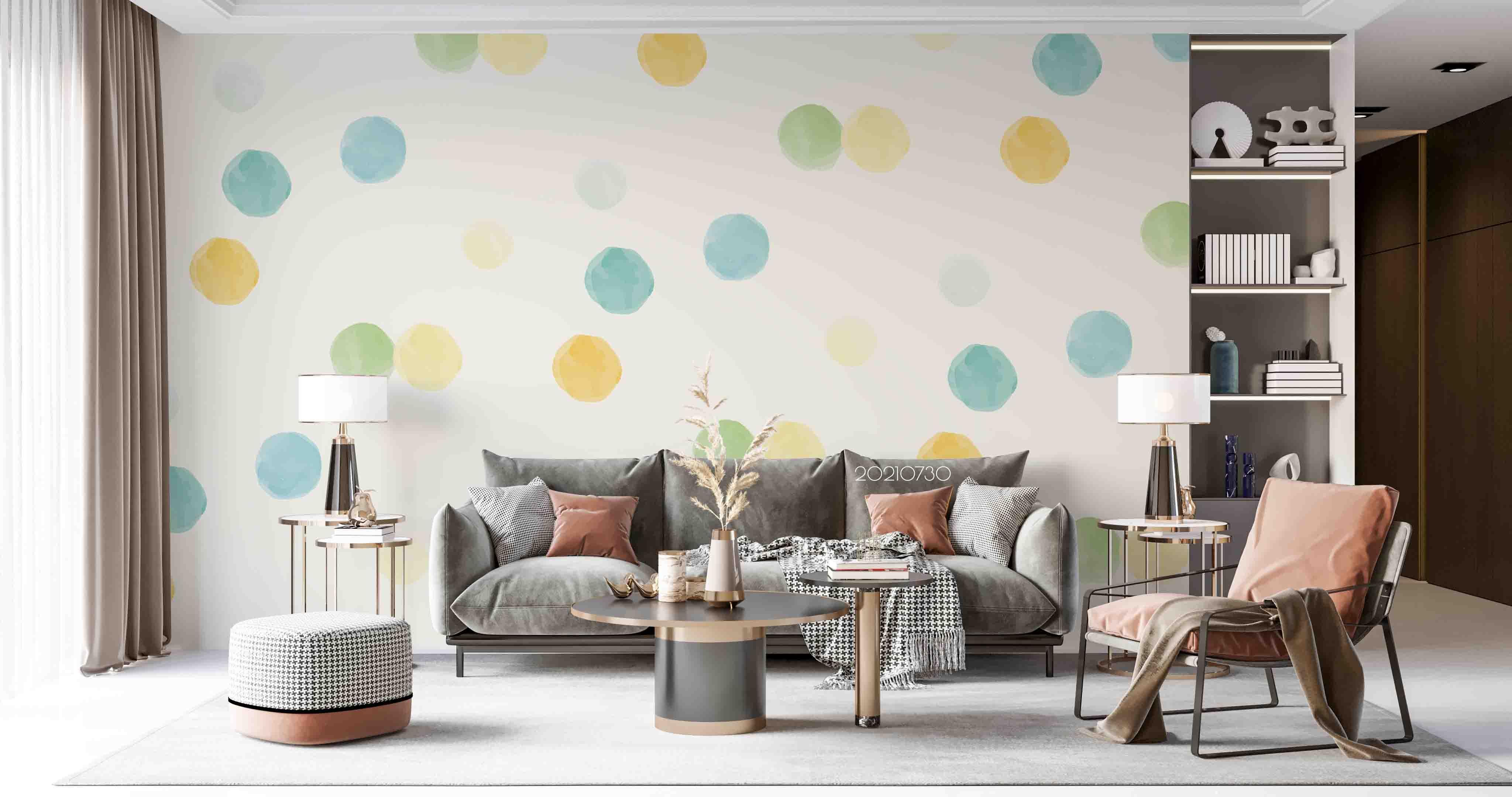 3D Color Geometric Pattern Seamless Wall Mural Wallpaper SWW4417- Jess Art Decoration