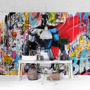 3D Graffiti Hero graffiti superhero character mural wall mural wallpaper for teen room - view 3