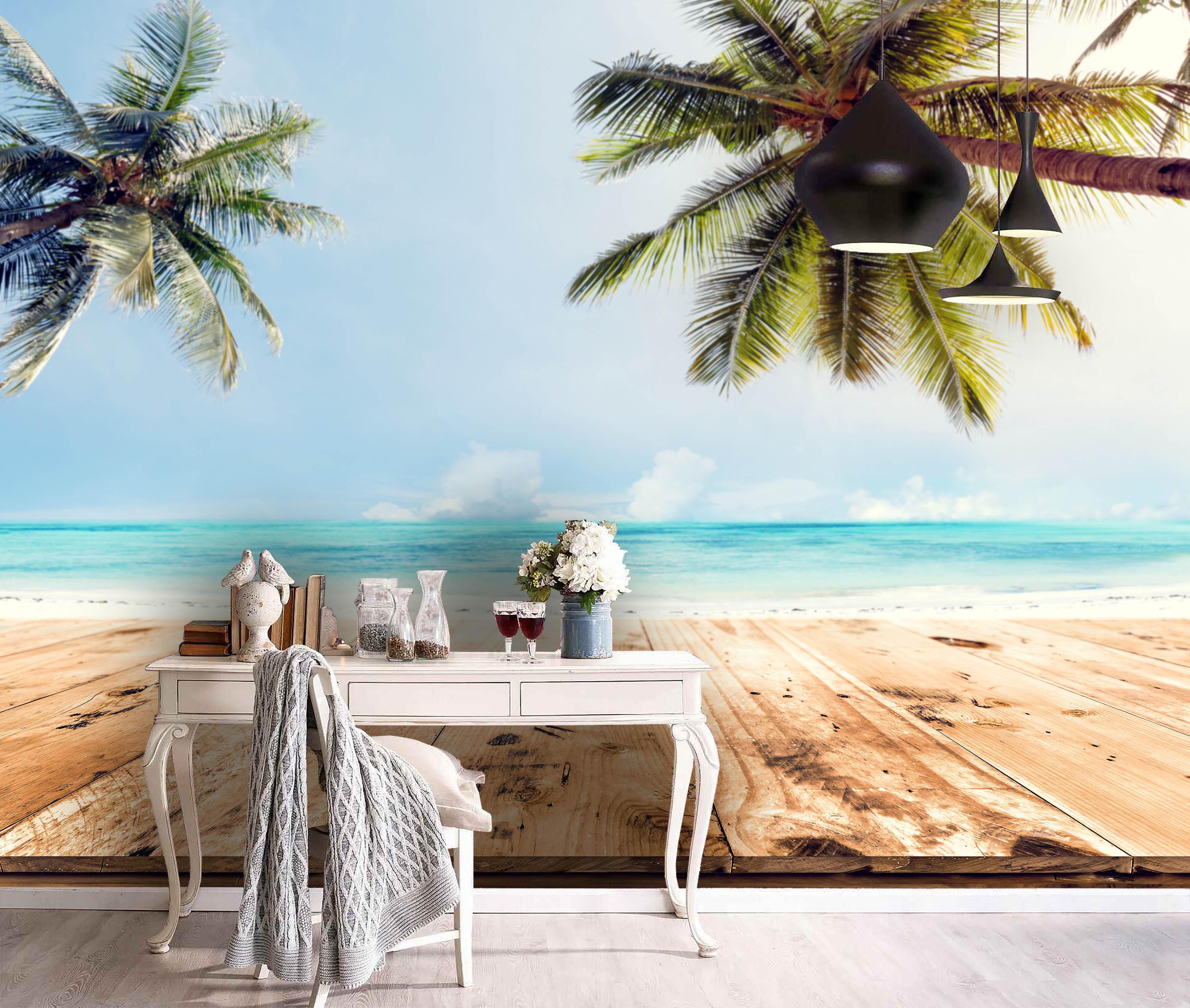 3D Tropical Beach Wall Mural Wallpaper 73- Jess Art Decoration