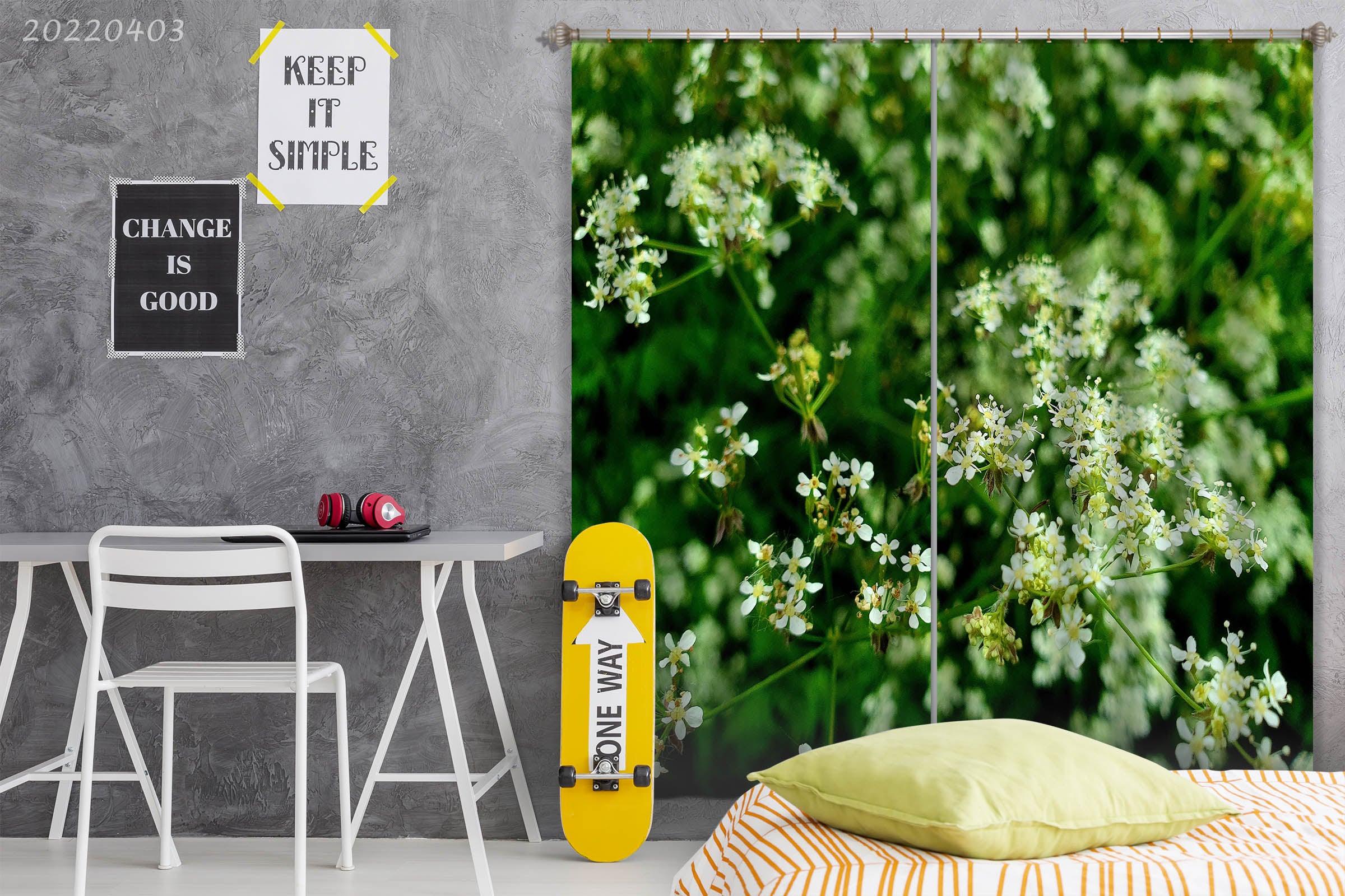 3D Pastoral Plant Flower Curtains and Drapes GD 3178- Jess Art Decoration