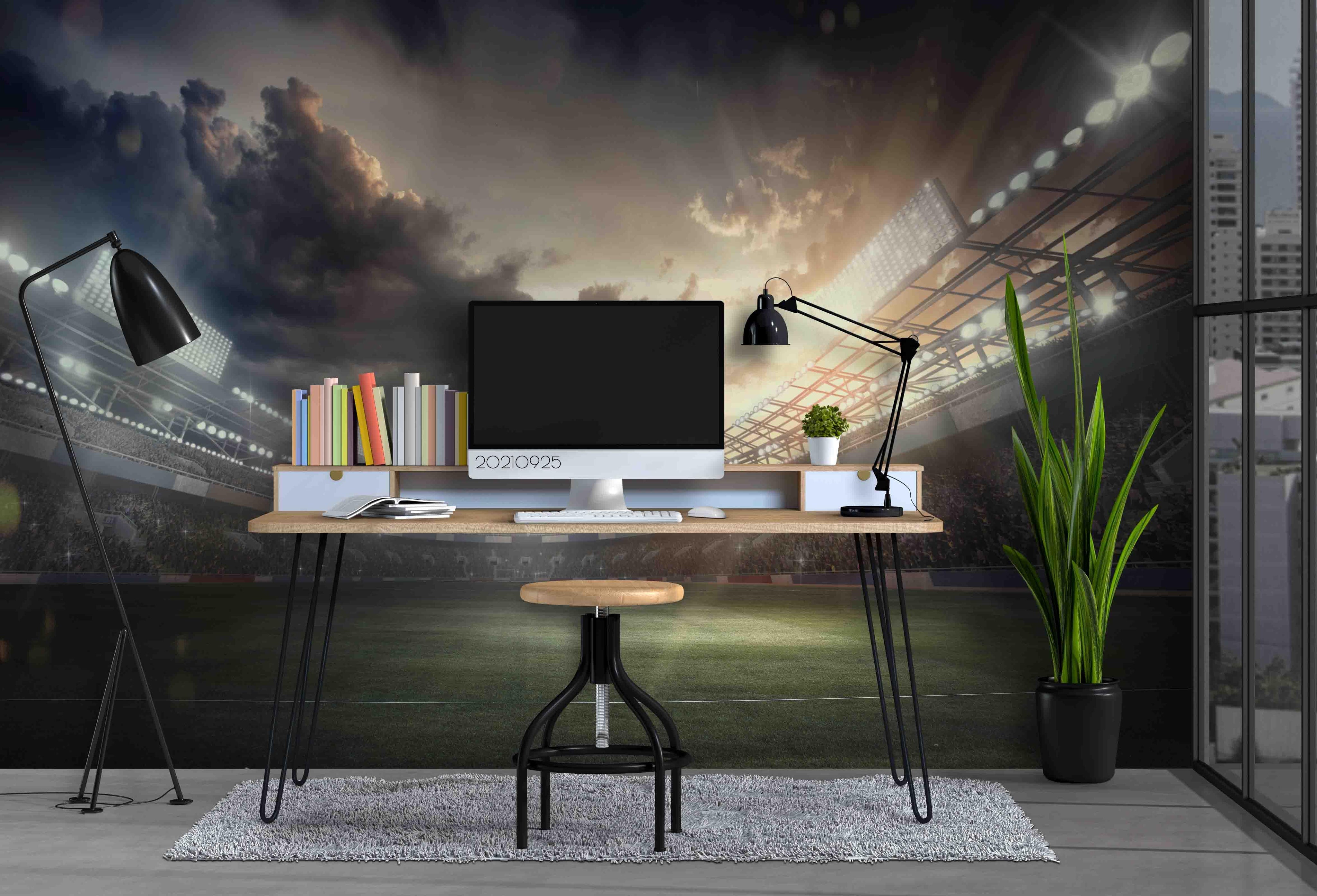 3D Gymnasium Pattern Wall Mural Wallpaper LQH 318- Jess Art Decoration