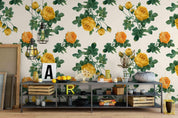 3D Yellow Flowers Wall Mural Wallpaper 40- Jess Art Decoration