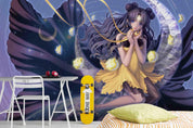 3D Moon Anime Girl moon anime girl fantasy mural wall mural wallpaper for bedroom - view 4