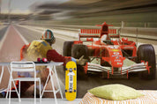 3D Sport Formula One Car Wall Mural Wallpaper WJ 2057- Jess Art Decoration
