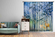3D Landscape Oil Painting Curtains and Drapes LQH 64- Jess Art Decoration