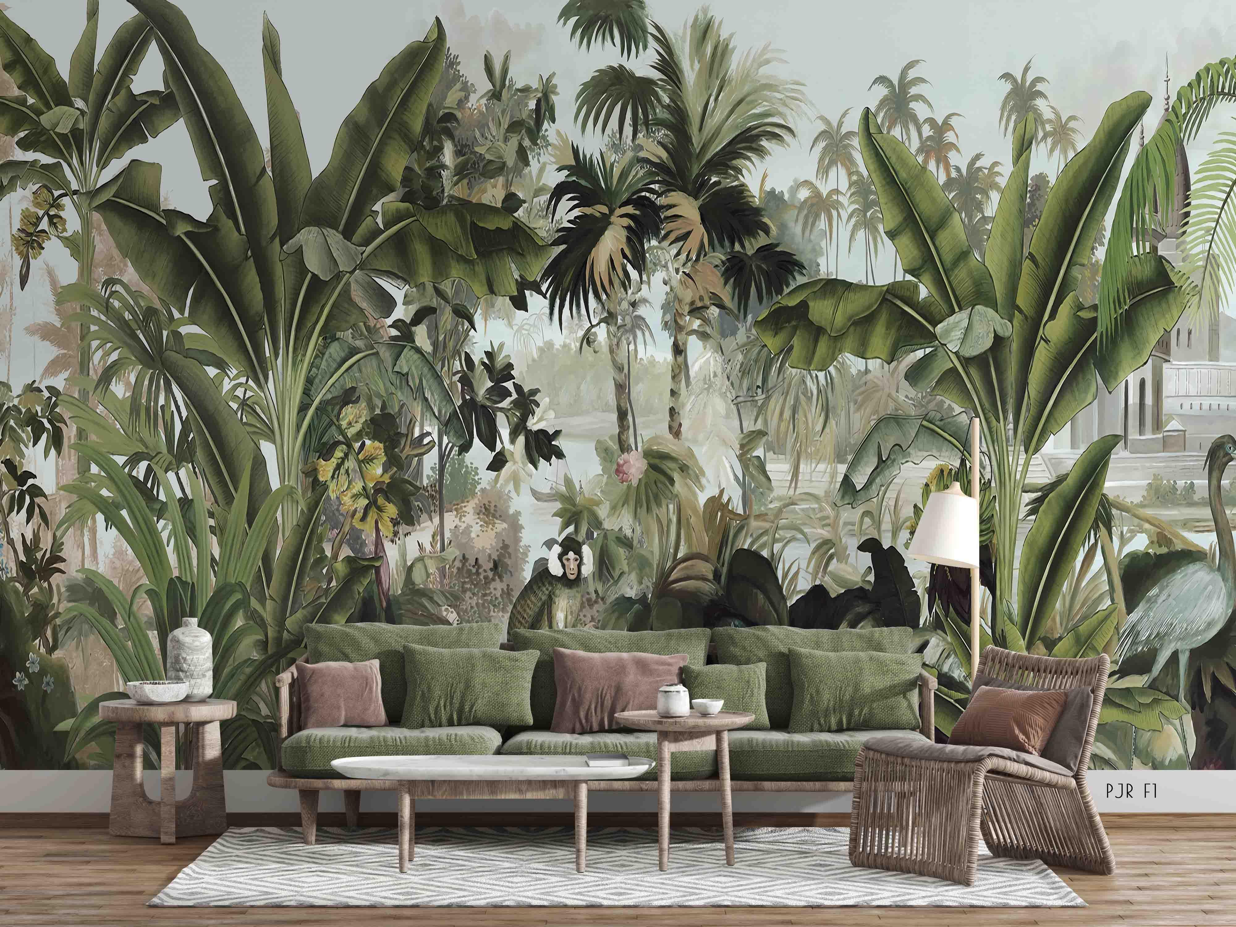 3D Painting Nature Plant Animal Wall Mural Wallpaper WJ 2065- Jess Art Decoration