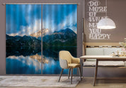 3D Mountain Lake Fog Curtains and Drapes GD 1538- Jess Art Decoration