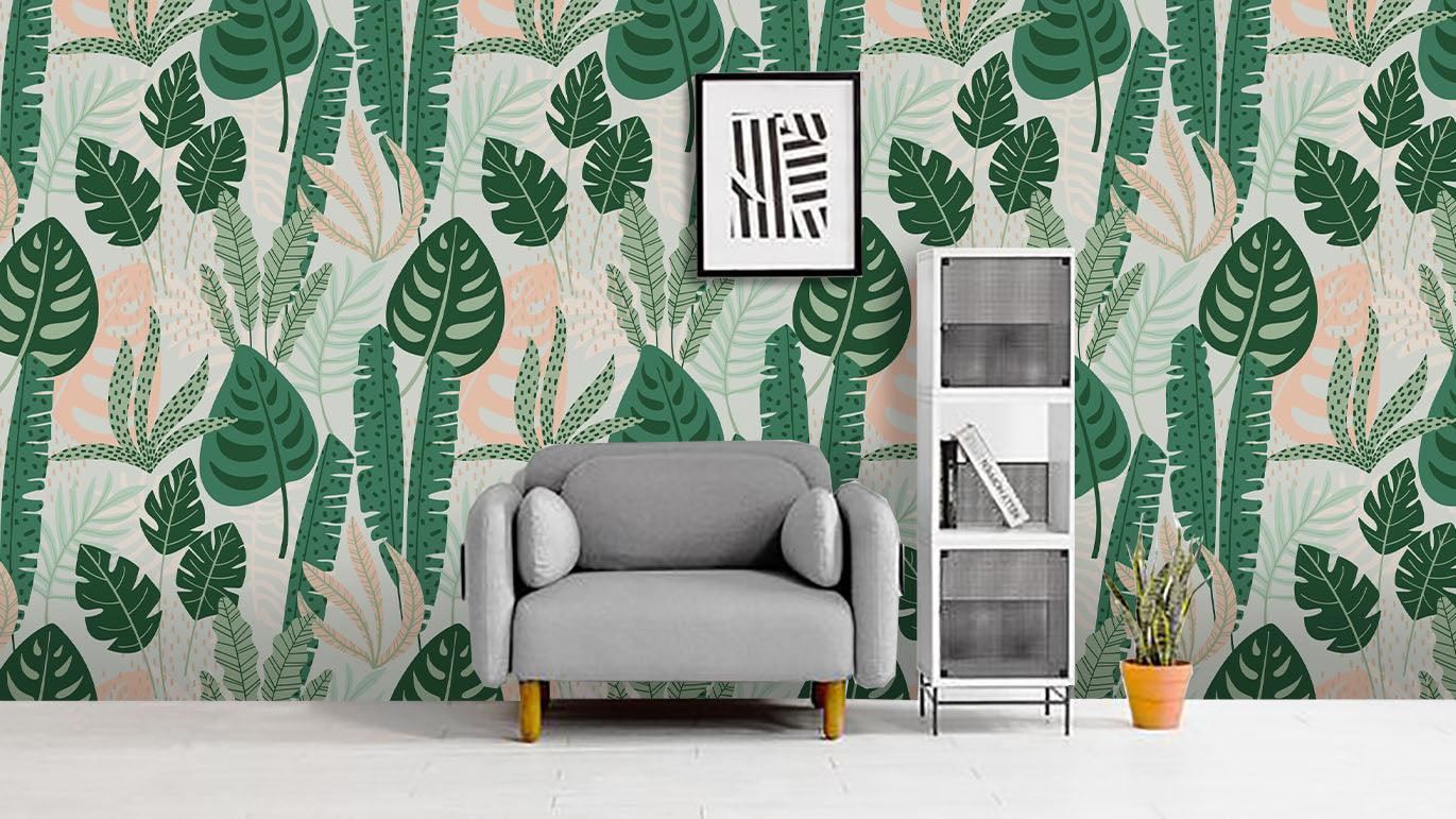 3D Green Leaves Wall Mural Wallpaper 30- Jess Art Decoration