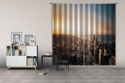 3D Sunset Sky City Architecture Curtains and Drapes LQH 120- Jess Art Decoration