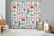 3D Watercolor Feather Dream Catcher Pattern Curtains and Drapes LQH 123- Jess Art Decoration