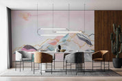 3D Watercolor Pink Mountain Wall Mural Wallpaper SWW 2- Jess Art Decoration