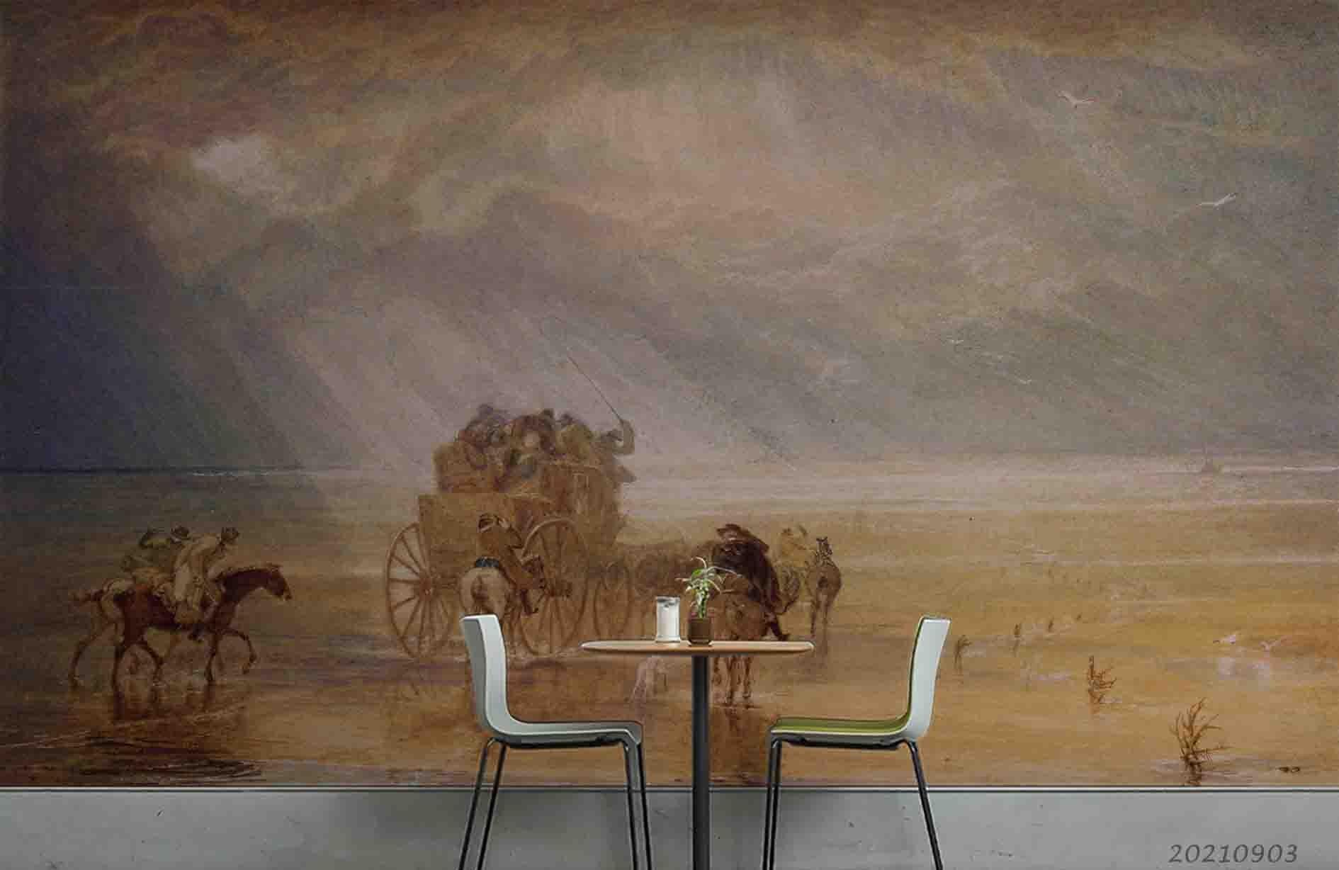 3D Art Oil Painting Wall Mural Wallpaper LQH 119- Jess Art Decoration