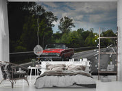 3D Forest Road Car Landscape Wall Mural Wallpaper LQH 288- Jess Art Decoration
