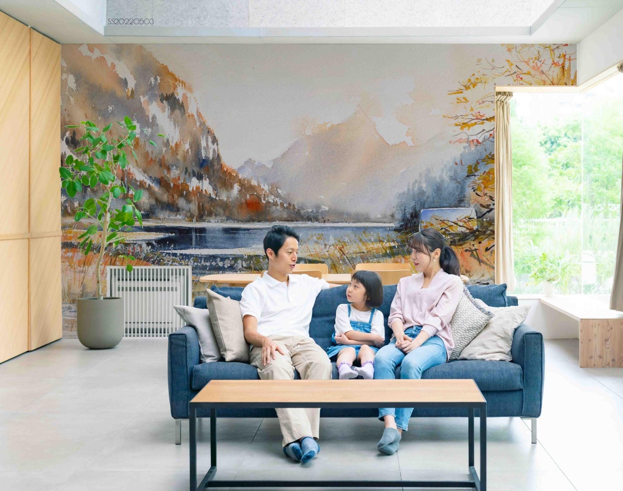 3D Hand Draw Autumn Landscape Wall Mural Wallpaper SWW  238- Jess Art Decoration