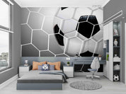 3D Football Net Wall Mural Wallpaper LQH 261- Jess Art Decoration