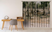 3D Zoo Zebra Trees Pattern Curtains and Drapes GD 1919- Jess Art Decoration