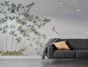 3D Chinese Bamboo Bird Wall Mural Wallpaper sww 192- Jess Art Decoration