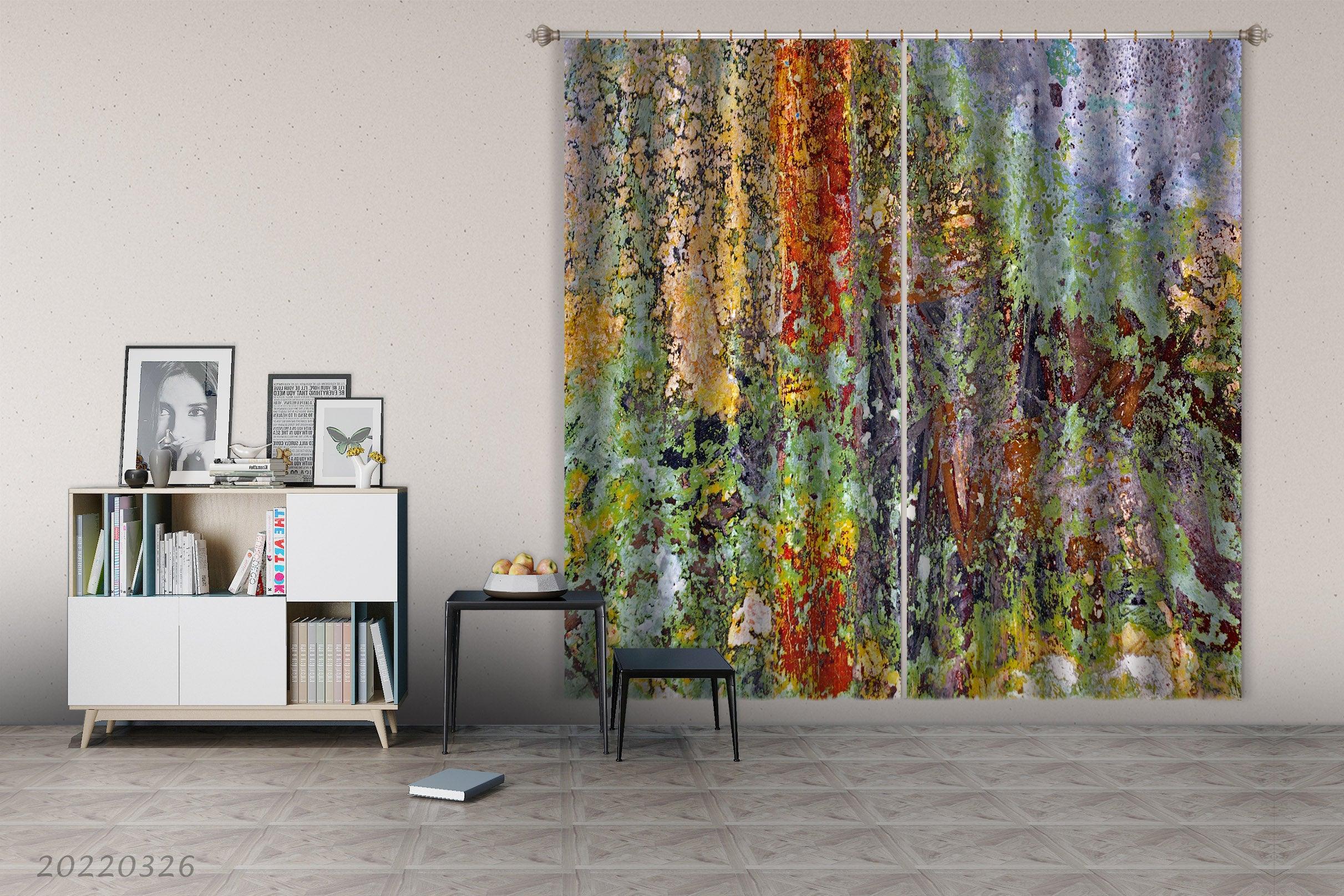 3D Abstract Architecture Structure Texture Curtains and Drapes GD 2915- Jess Art Decoration