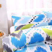 3D Abstract Blue Geometry Quilt Cover Set Bedding Set Duvet Cover Pillowcases 520- Jess Art Decoration