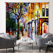 3D Landscape Oil Painting Curtains and Drapes LQH 64- Jess Art Decoration