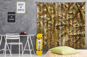 3D Golden Wheat Sunshine Background Curtains and Drapes GD 3948- Jess Art Decoration