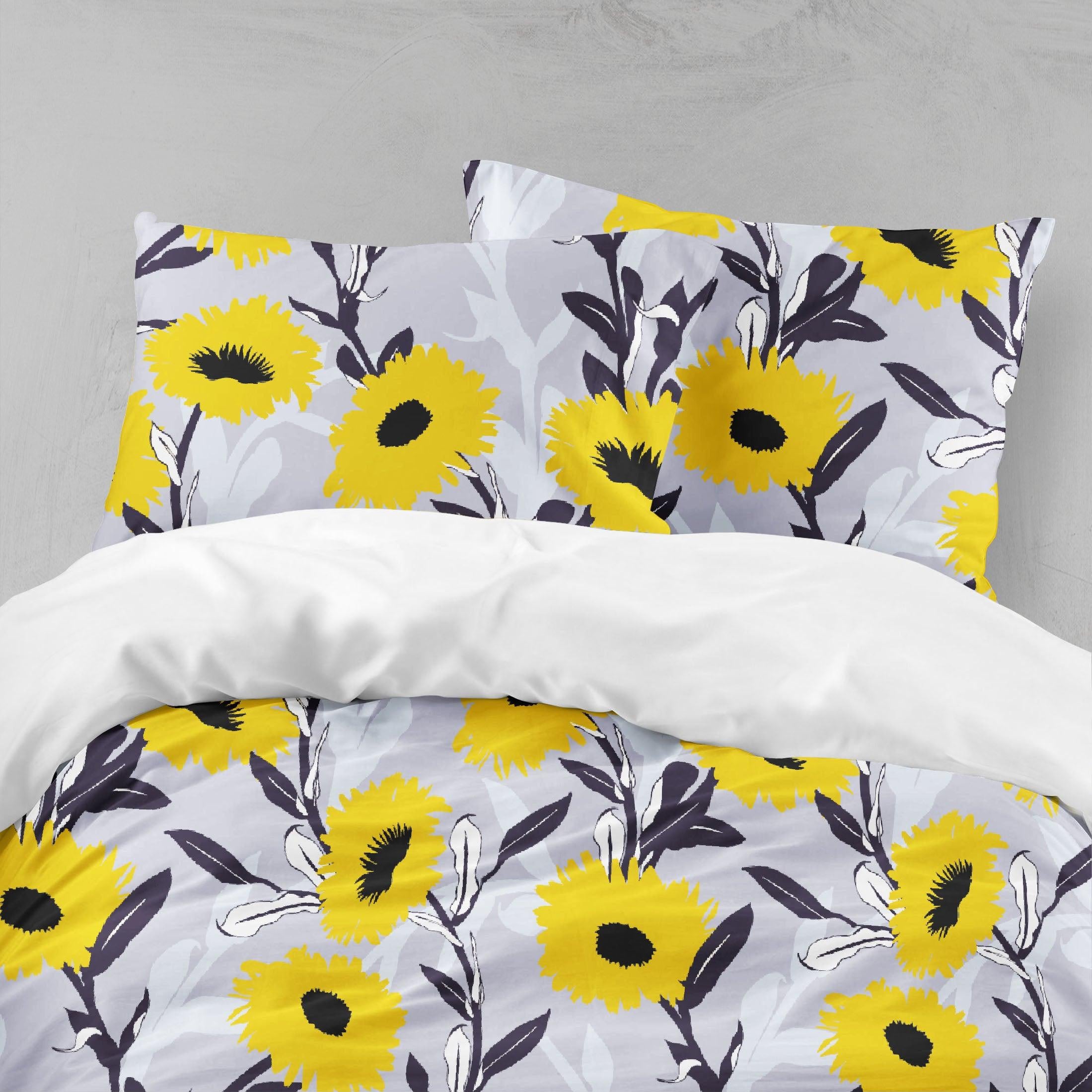 3D Yellow Flowers Quilt Cover Set Bedding Set Pillowcases  120- Jess Art Decoration