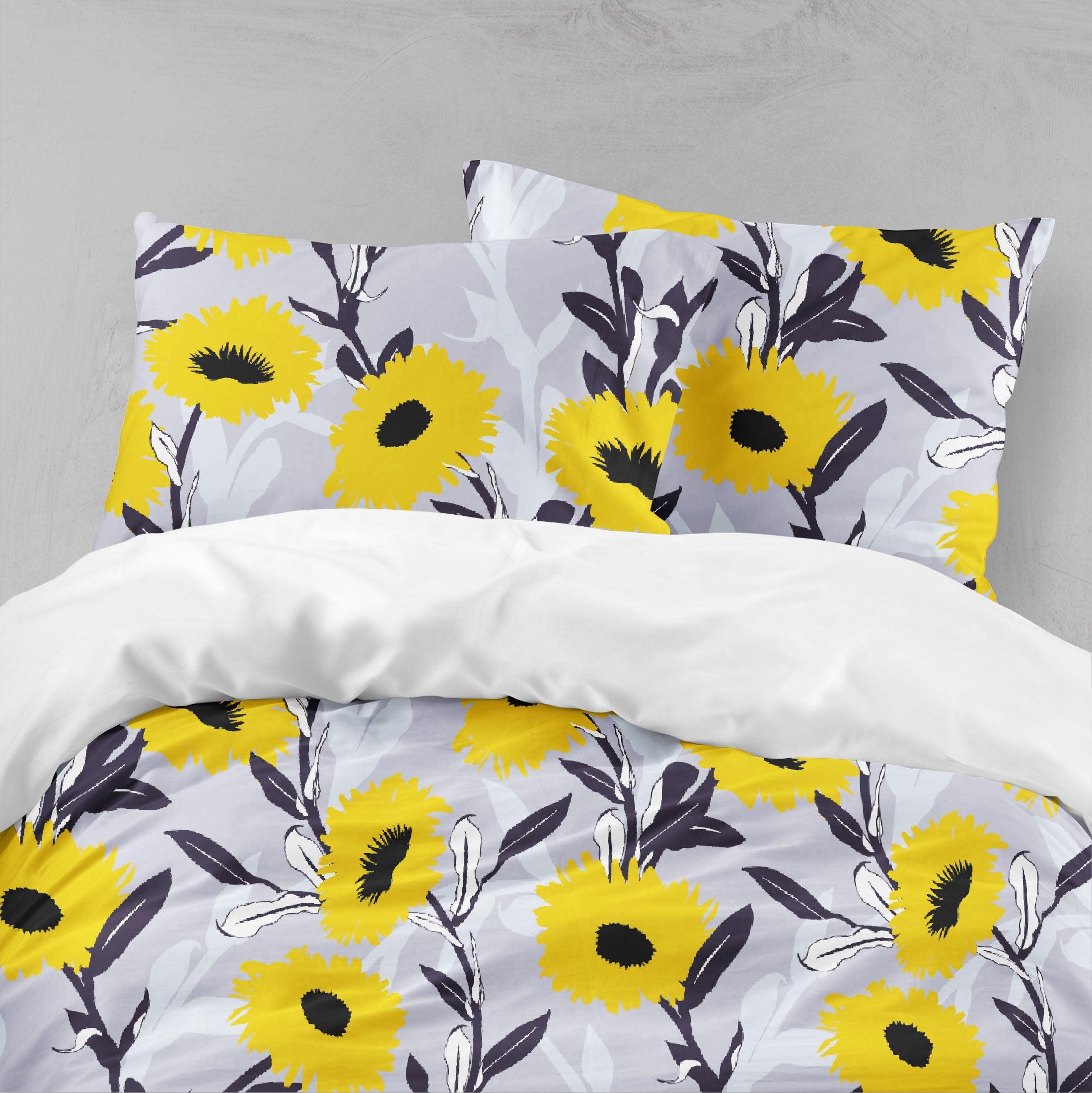 3D Yellow Flowers Quilt Cover Set Bedding Set Pillowcases  120- Jess Art Decoration