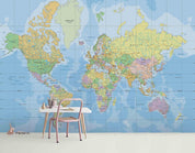 3D World Map Wall Mural Wallpaper 174- Jess Art Decoration