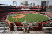 3D Busch Stadium St.Louis Wall Mural Wallpaper GD 1550- Jess Art Decoration
