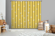 3D Yellow Heart Pattern Curtains and Drapes LQH 74- Jess Art Decoration