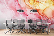3D Red Yellow Watercolor Wall Mural Wallpaper SF76- Jess Art Decoration