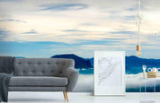 3D Sky Mountain Sea Landscape Wall Mural Wallpaper LQH 434- Jess Art Decoration