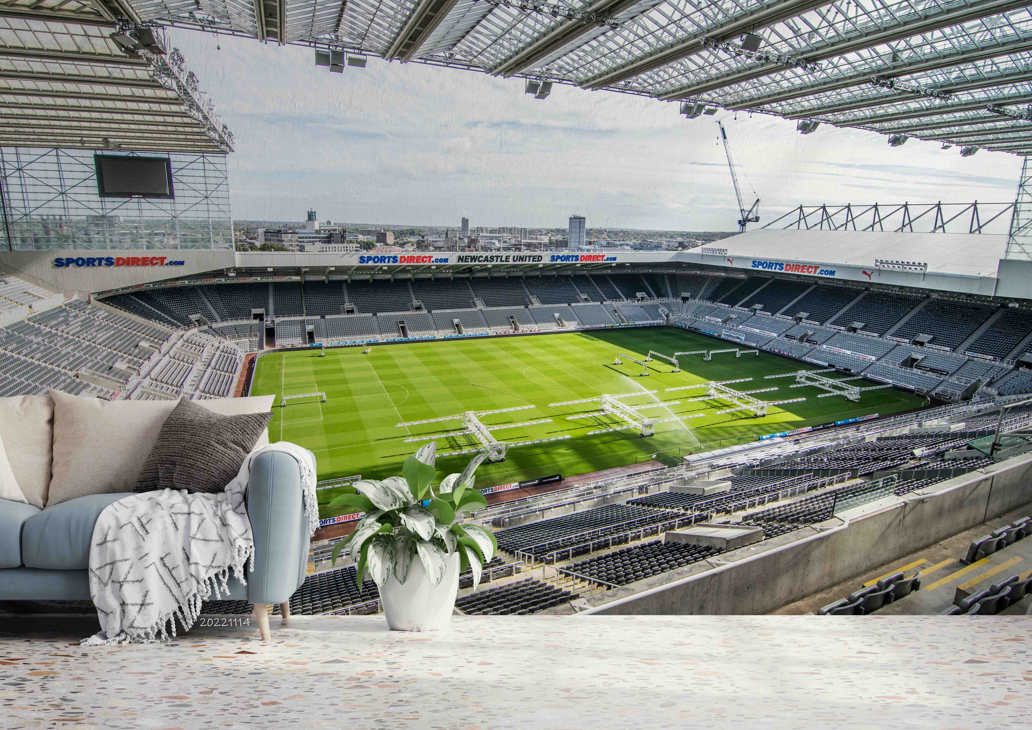 3D St. James Park Stadium Wall Mural Wallpaper GD 215- Jess Art Decoration