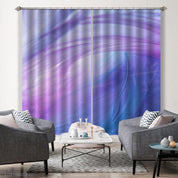 3D Abstract Beautiful Blue Purple Feather Curtains and Drapes GD 691- Jess Art Decoration